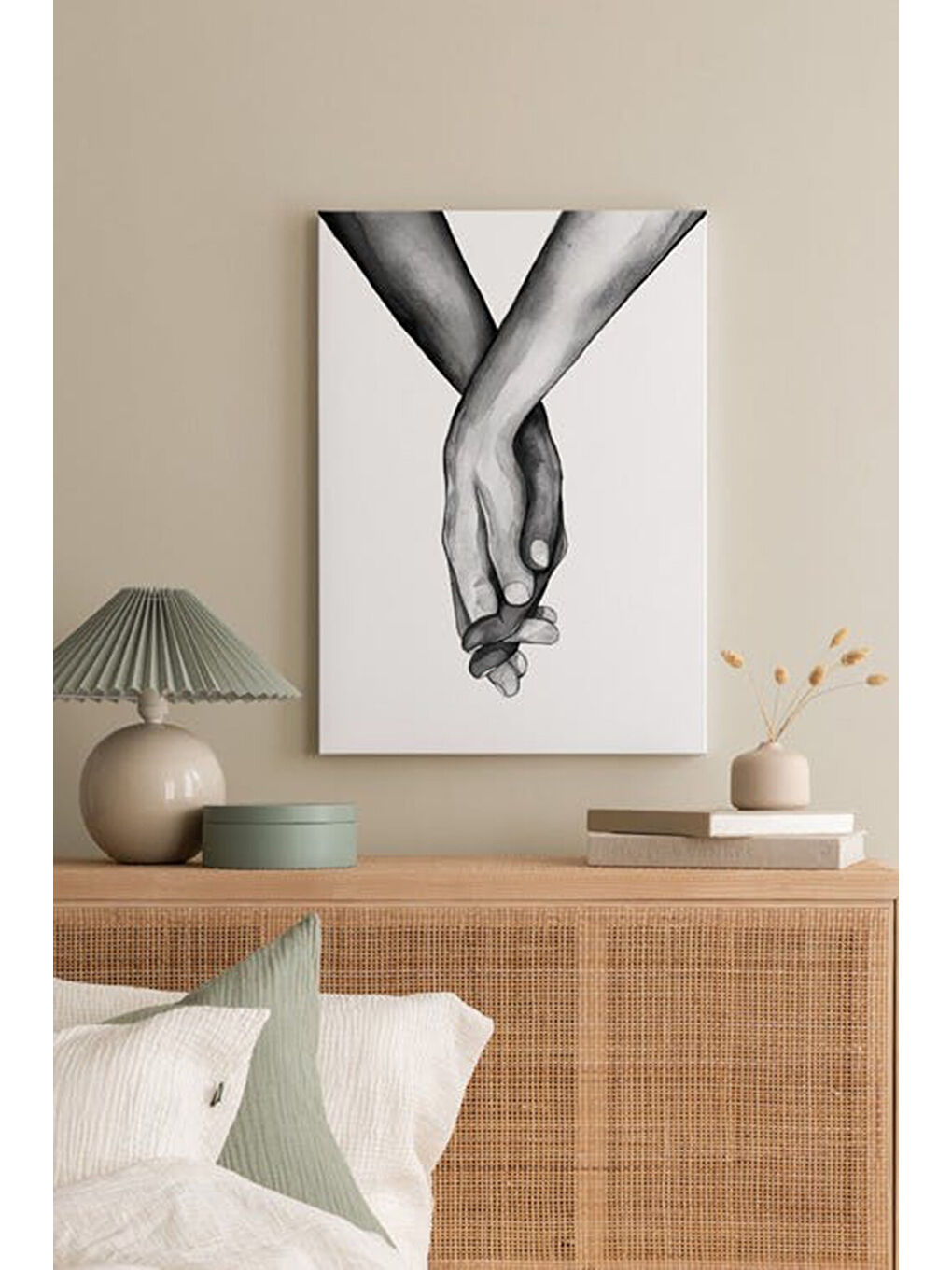 Beyaz Dekoratif Kanvas Duvar Tablo - ARTCANVAS29-70100