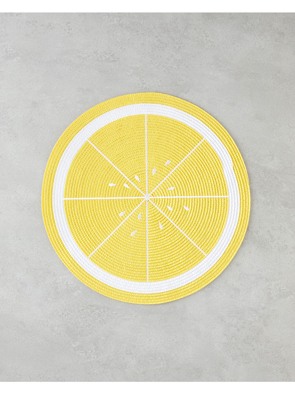 Summer Lemon PP 2'li Amerikan Servis 38 cm Sarı