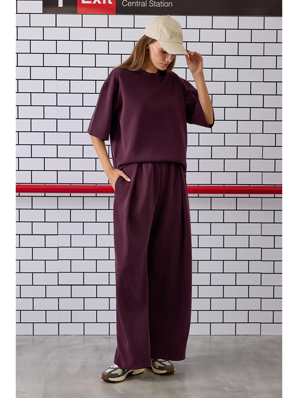 Modal Basic Tişört Bordo