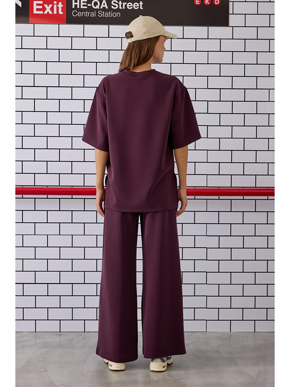Modal Basic Tişört Bordo-2