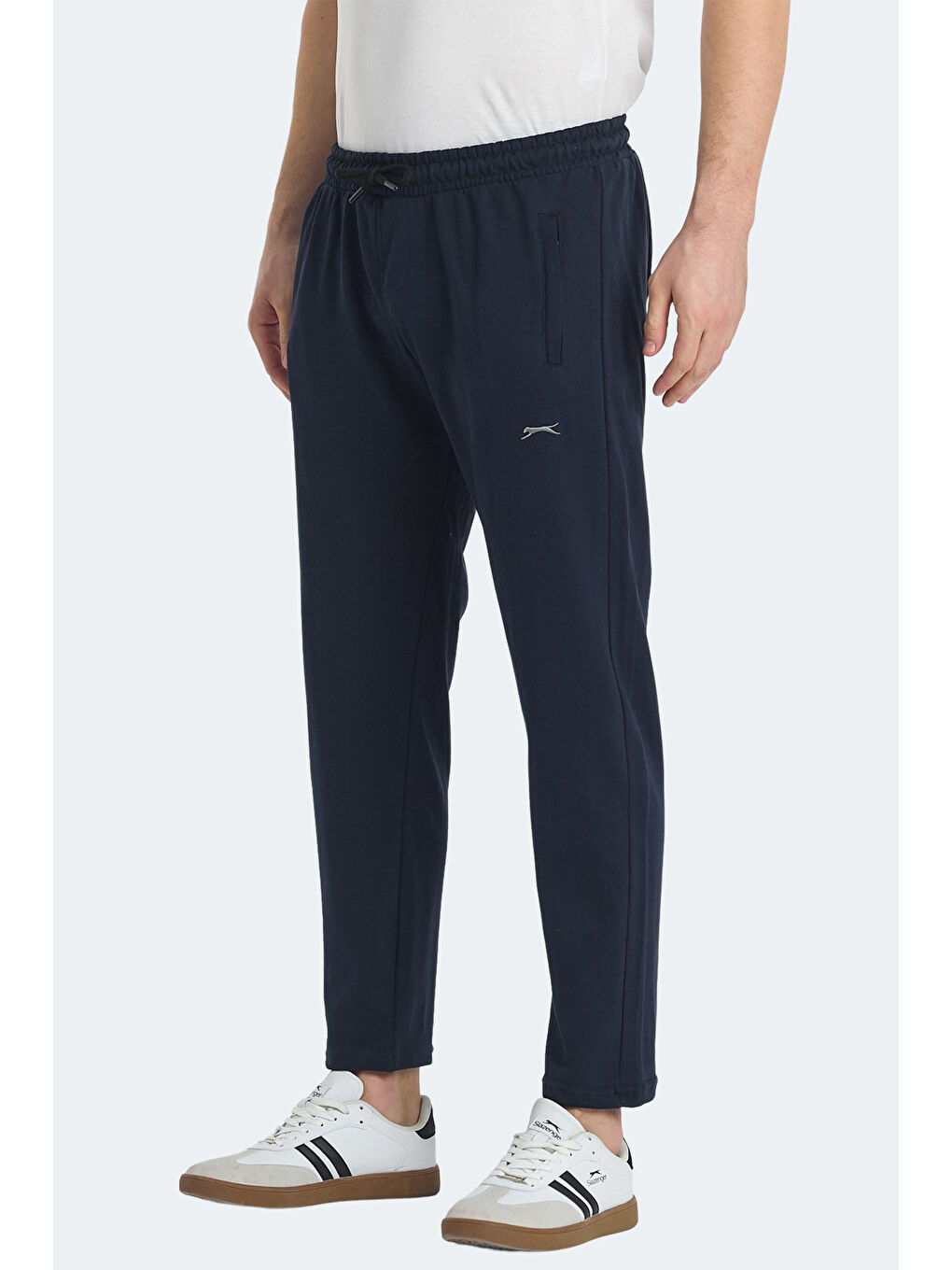 KIRABO IN Erkek Fermuar Cepli Dar Paça Lacivert Eşofman Altı