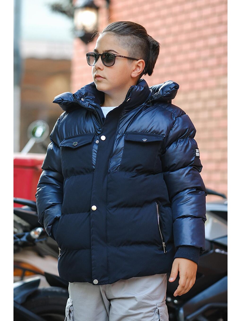 Pina Kids Lacivert Erkek Çocuk Şişme Mont KM.0042 - 2