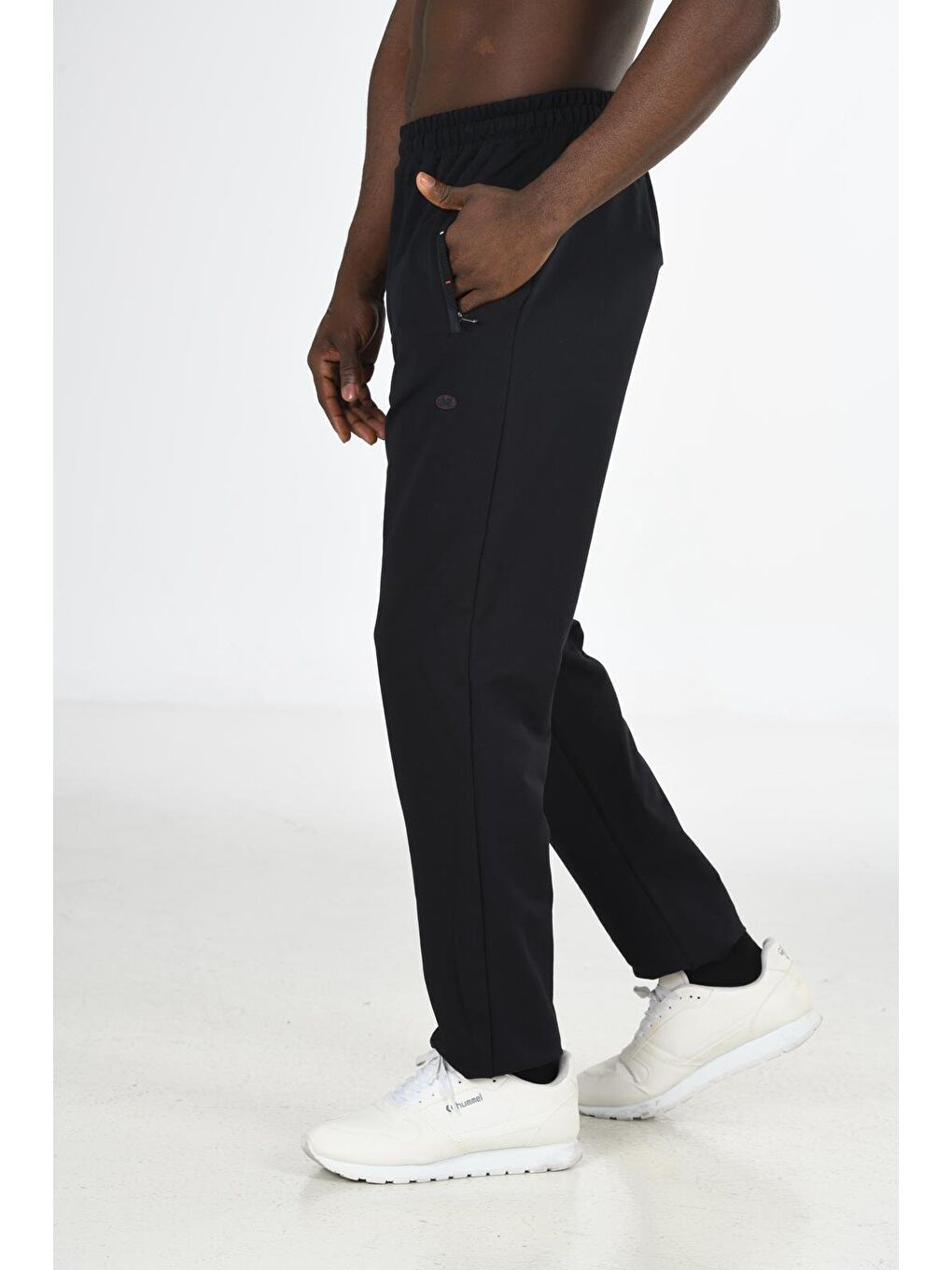 Lacivert Pamuklu Kumaş Erkek Eşofman Altı 19220