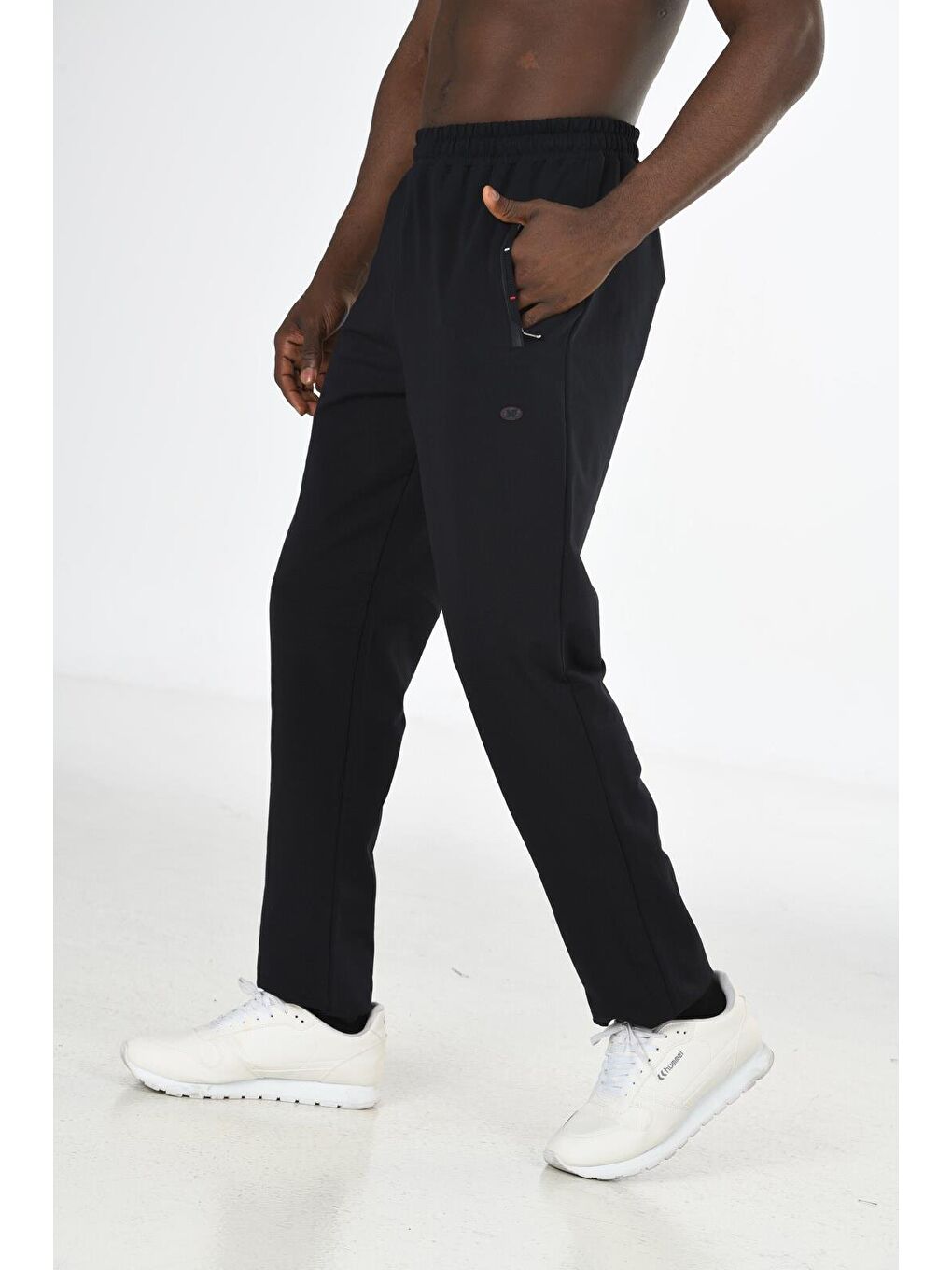 Lacivert Pamuklu Kumaş Erkek Eşofman Altı 19220-1