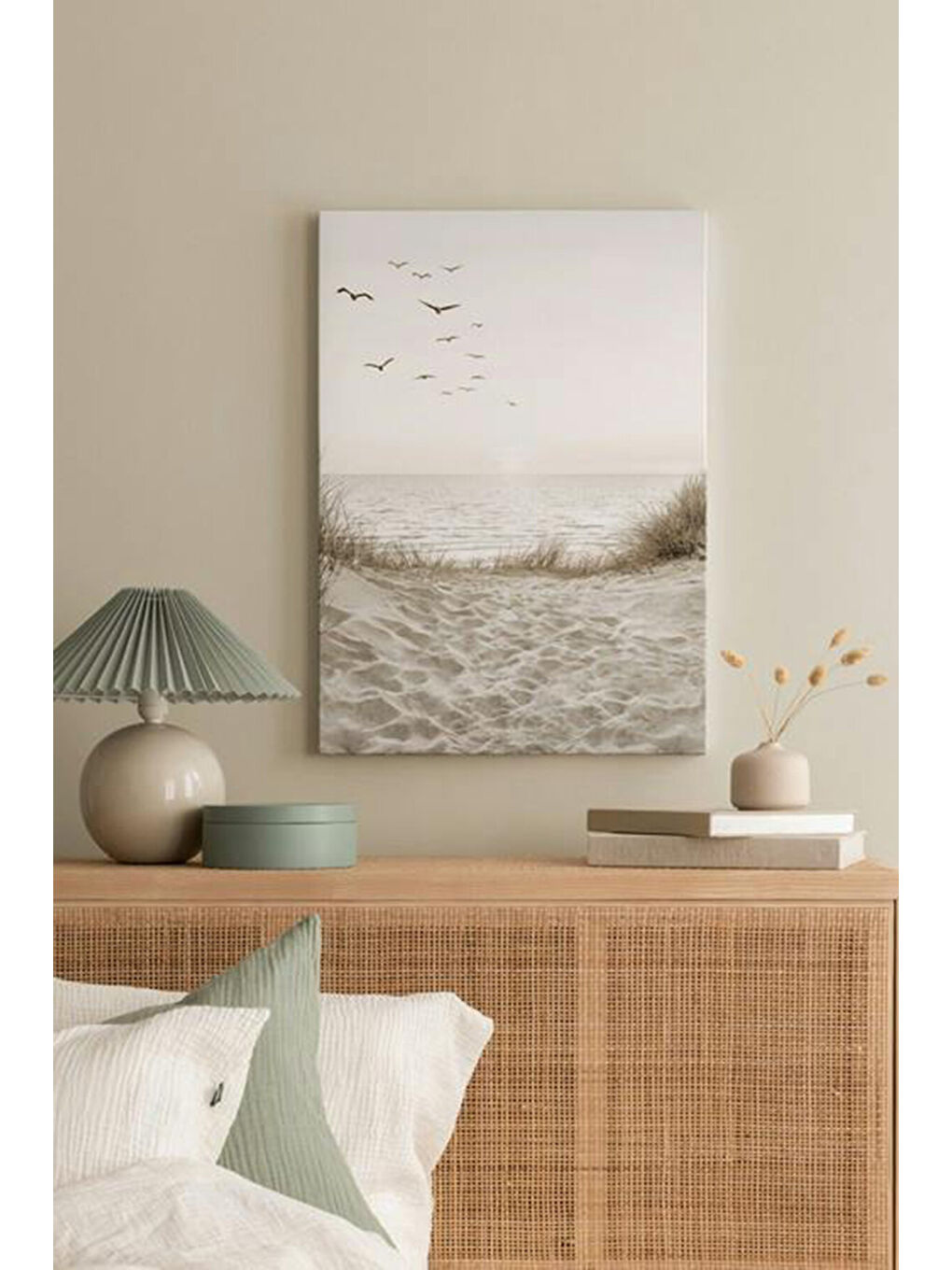 Beyaz Dekoratif Kanvas Duvar Tablo - ARTCANVAS50-70100