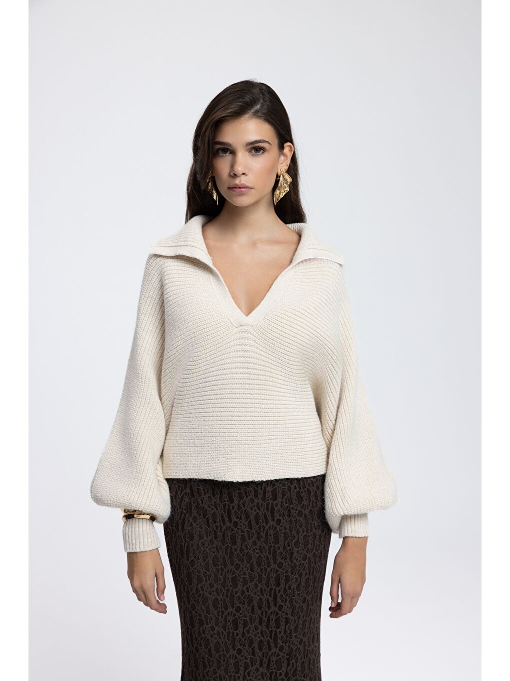 Livia Bej Yakalı Kazak-3