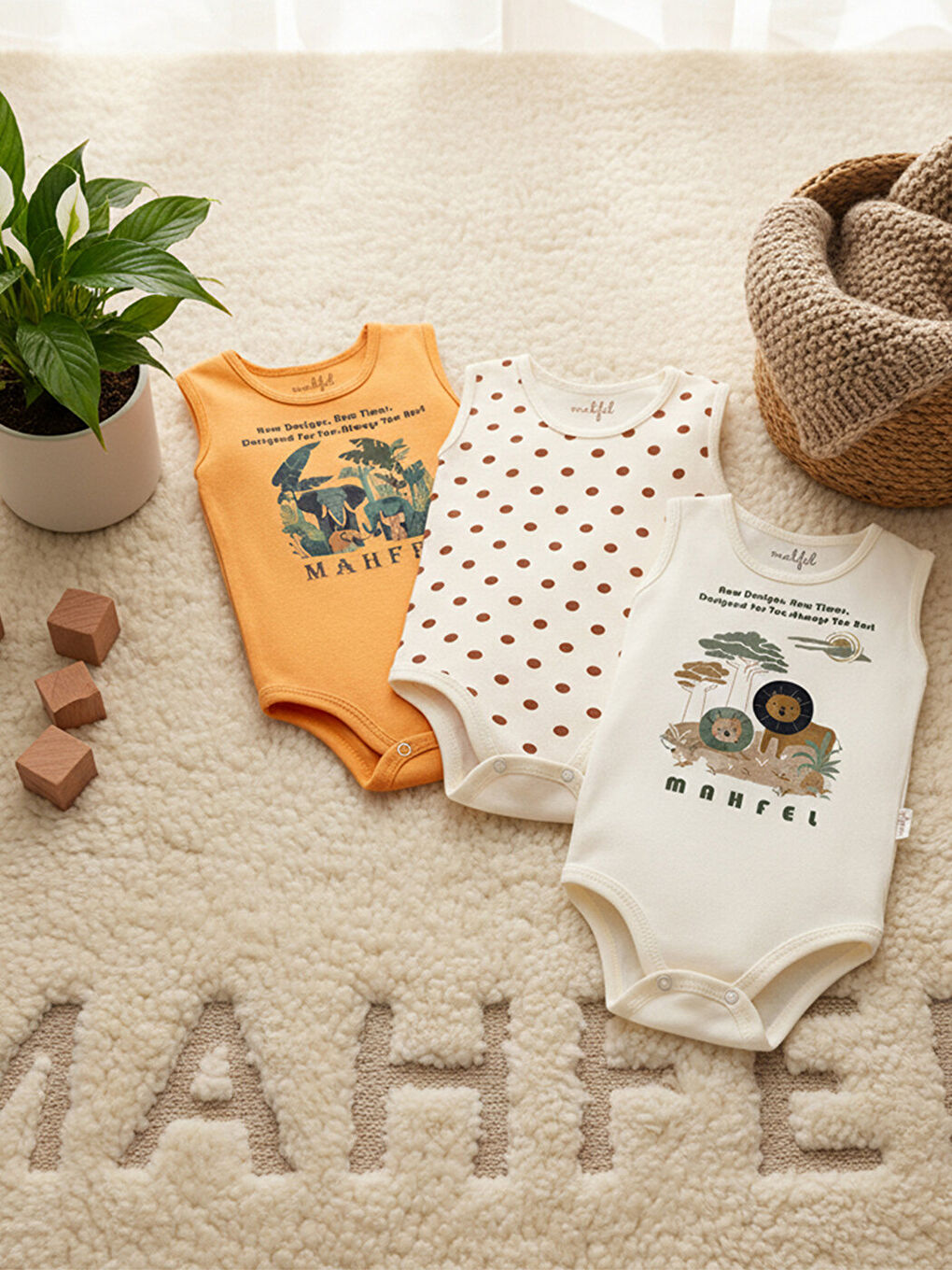 Gri %100 Pamuklu 3'lü Atlet Çıtçıtlı Bebek Body Zıbın 853-732-2