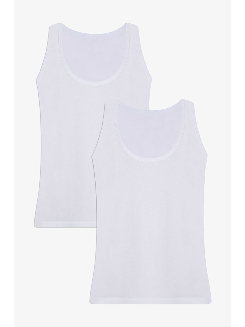 Beyaz Erkek 2'li Basic Modal Atlet