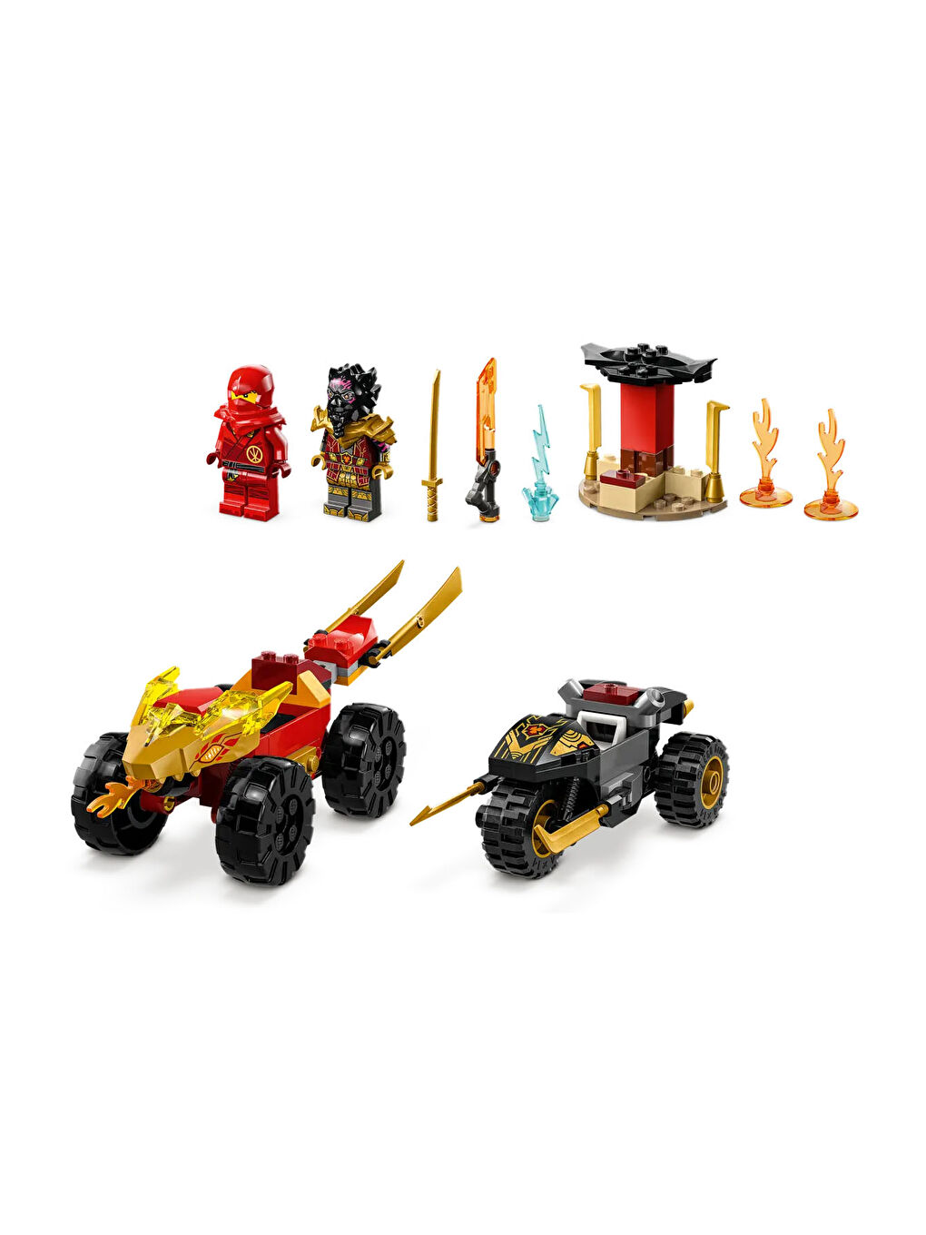 Lego Ninjago Kai ve Ras'ın Araba ve Motosiklet Savaşı 71789 - 1