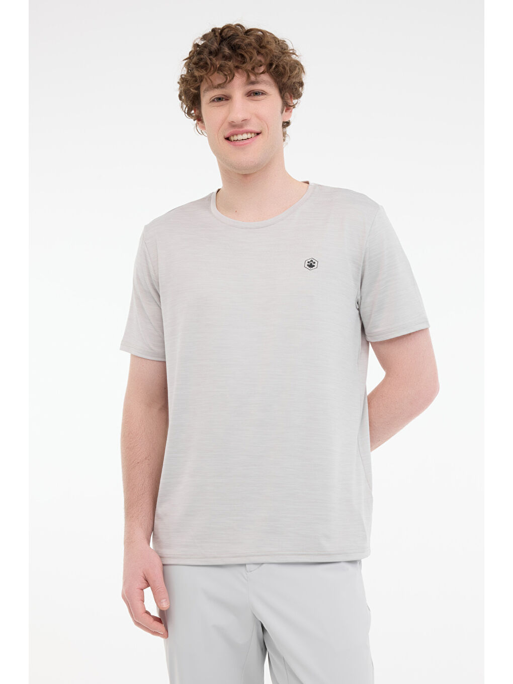 MB CT1328 MLN T-SH 5FX Gri Erkek Kısa Kol Tişört