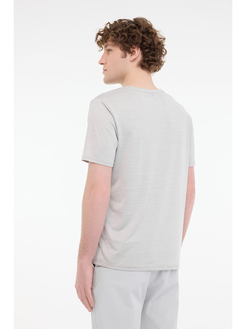 MB CT1328 MLN T-SH 5FX Gri Erkek Kısa Kol Tişört-1