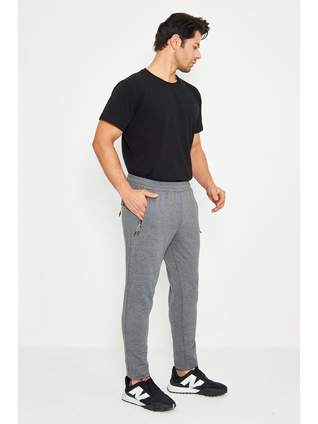 Antrasit Büyük-Normal Beden Erkek Eşofman Altı 201312-3