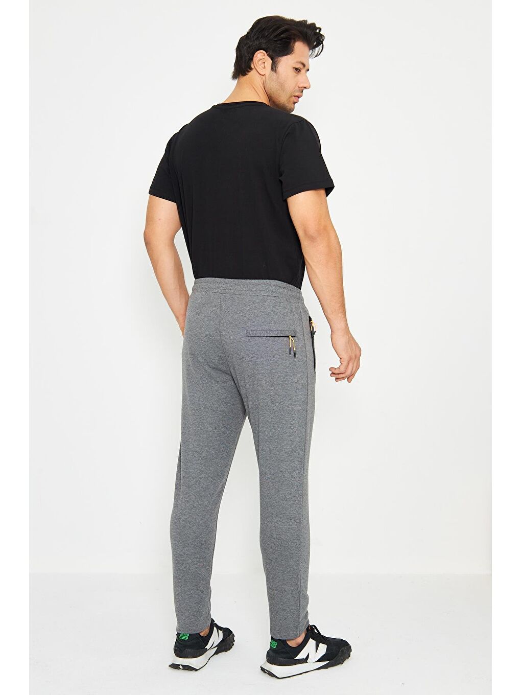 Antrasit Büyük-Normal Beden Erkek Eşofman Altı 201312-4