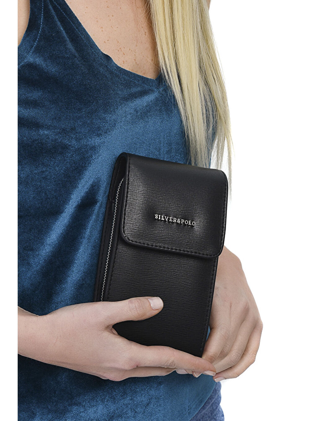Siyah Kadın Cüzdan & Kartlık 889-18518 SILVER POLO M105 SİYAH-NİX SİYAH