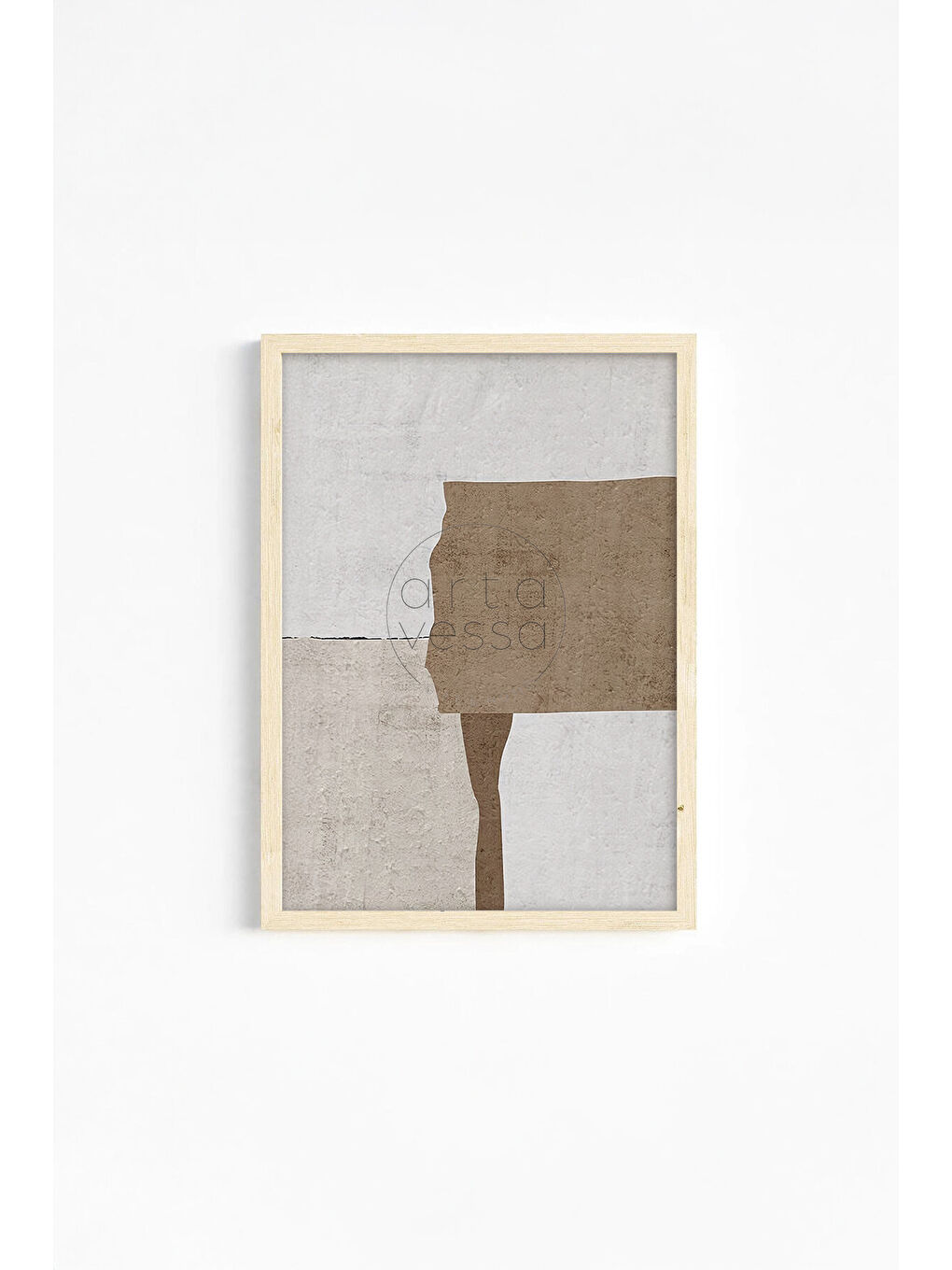 Beyaz Gerçek Ahşap Çerçeveli 3 Parça 3D Poster Tablo Seti - ERSY3SET2 - ERSY3SET2-3348-3