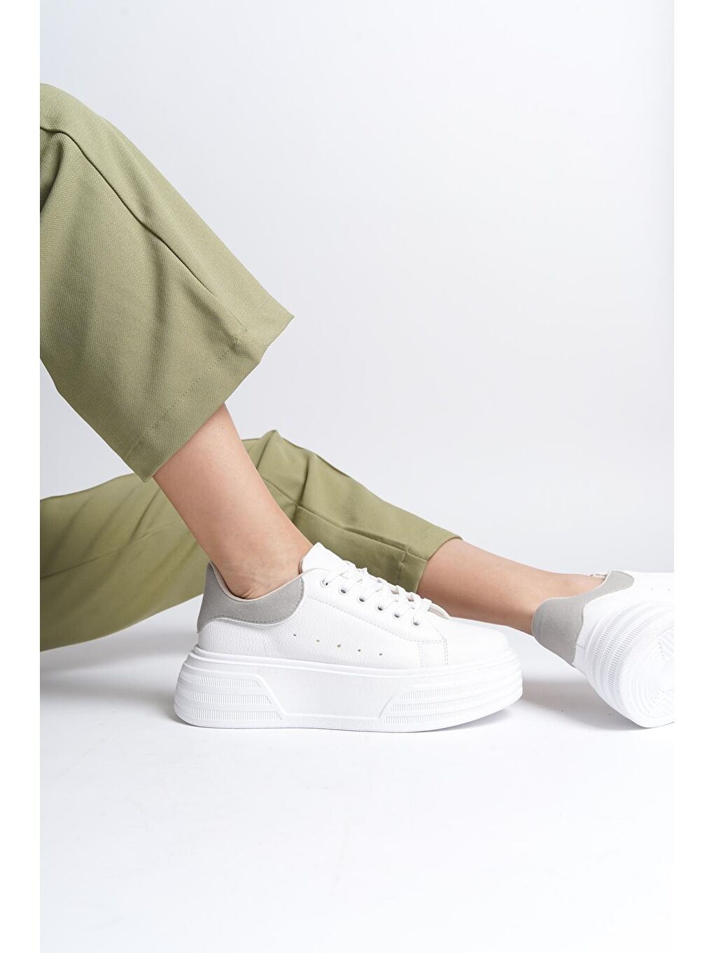 Beyaz Kadın Sneaker Spor Ayakkabı