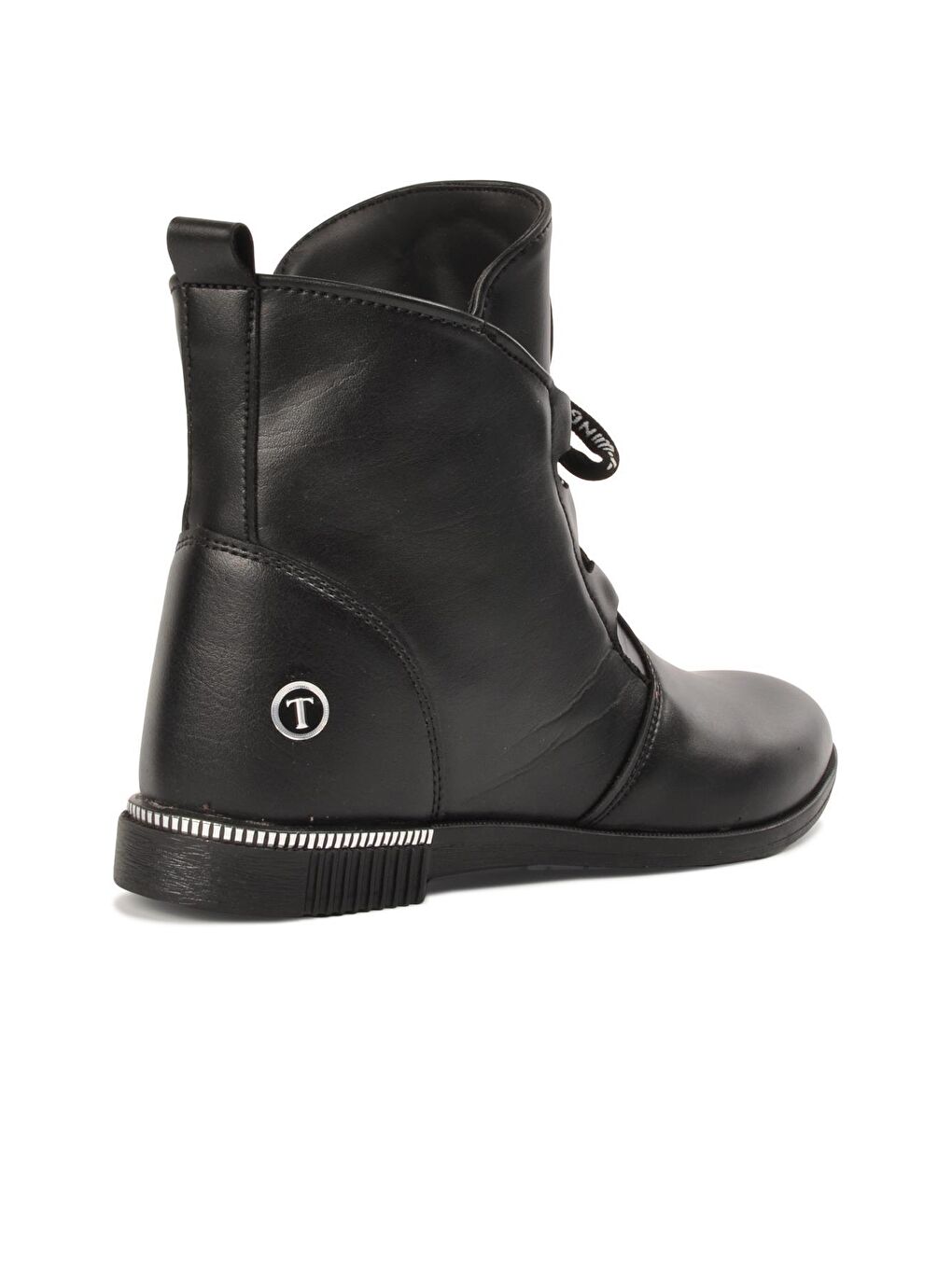 Siyah Fermuarlı İçi Kürklü Kadın Bot 7020-3