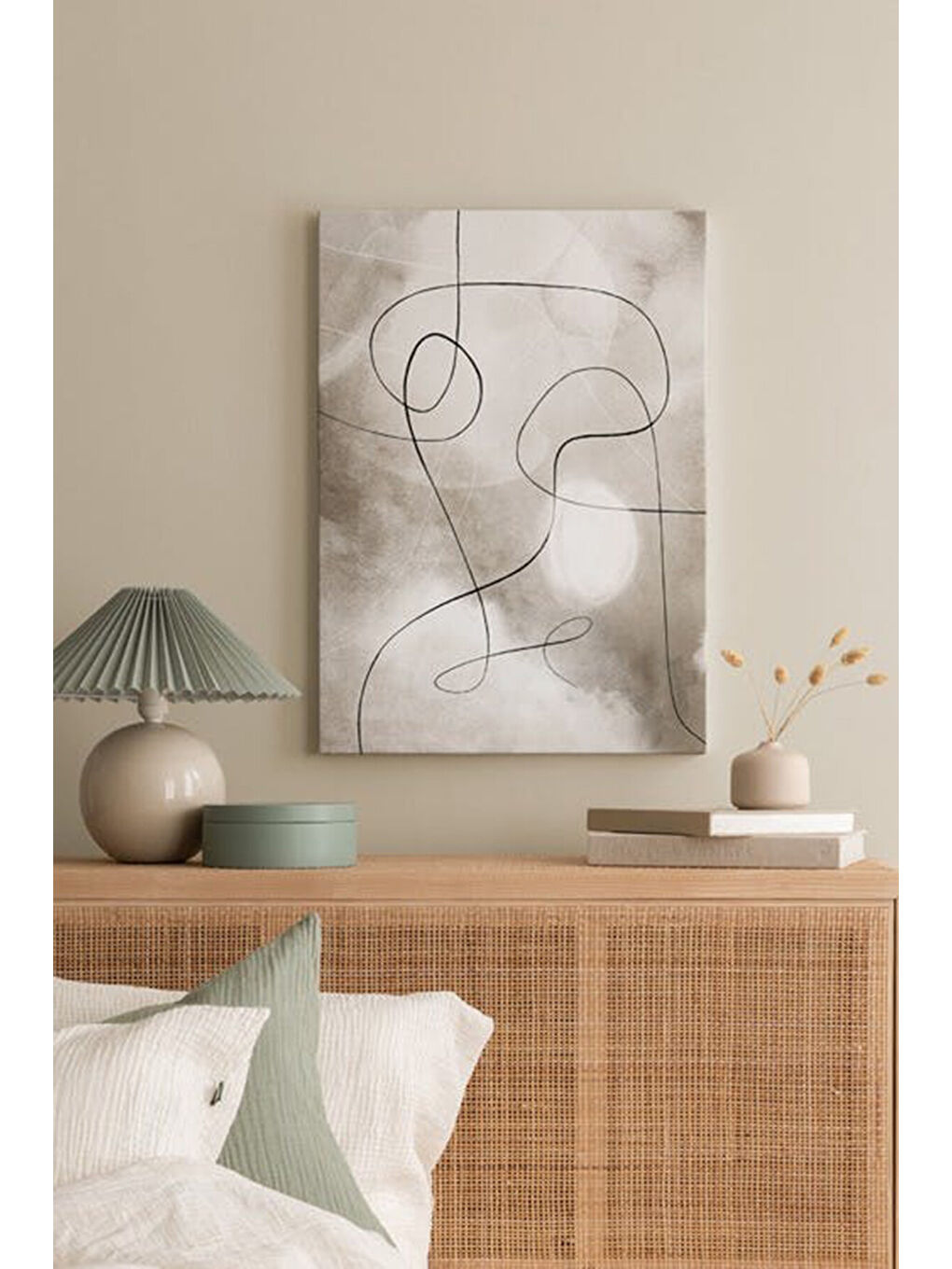 Beyaz Dekoratif Kanvas Duvar Tablo - ARTCANVAS92-4060