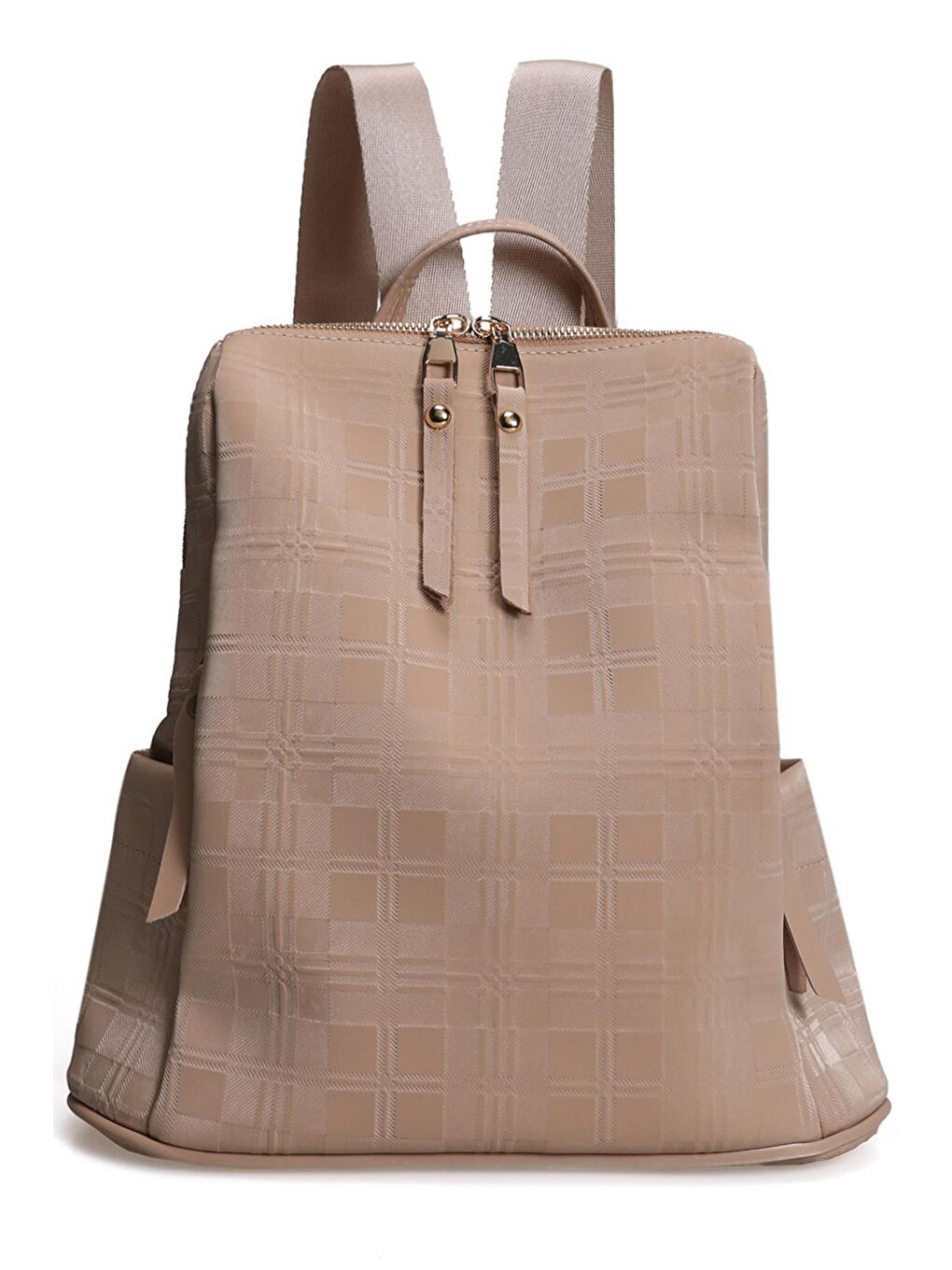 Gri Desenli Kadın Büyük Boy Sırt Çantası-1