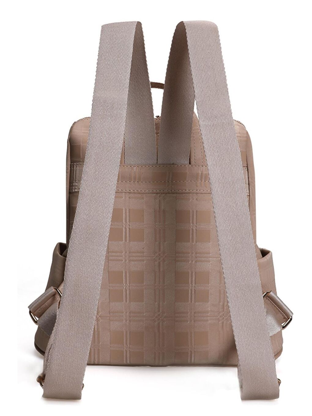 Gri Desenli Kadın Büyük Boy Sırt Çantası-2