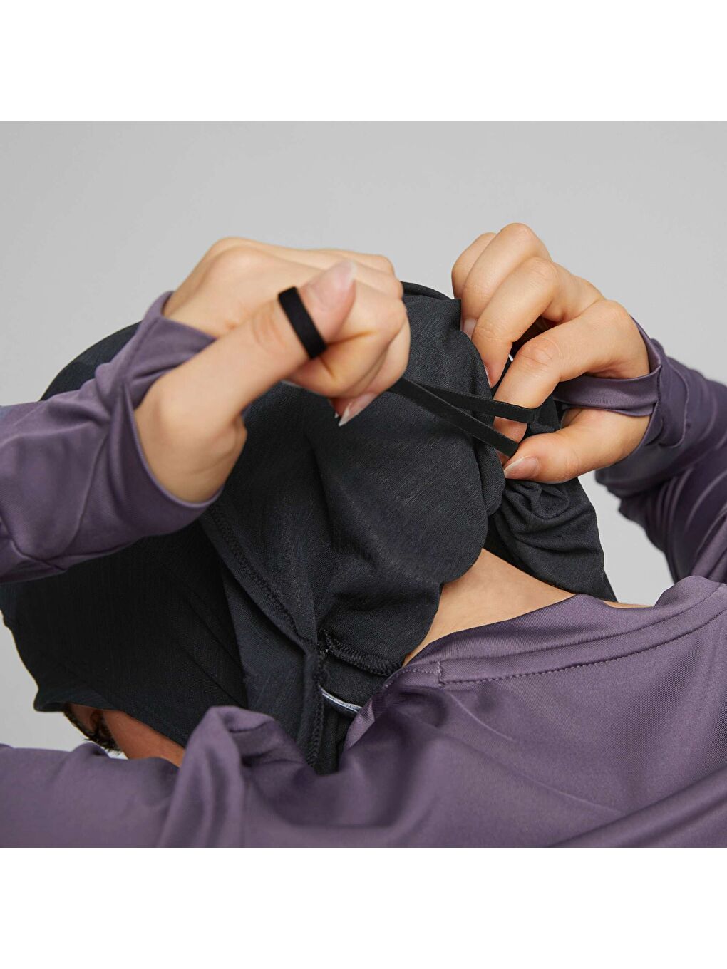 Siyah Sports Koşu HIJAB-3