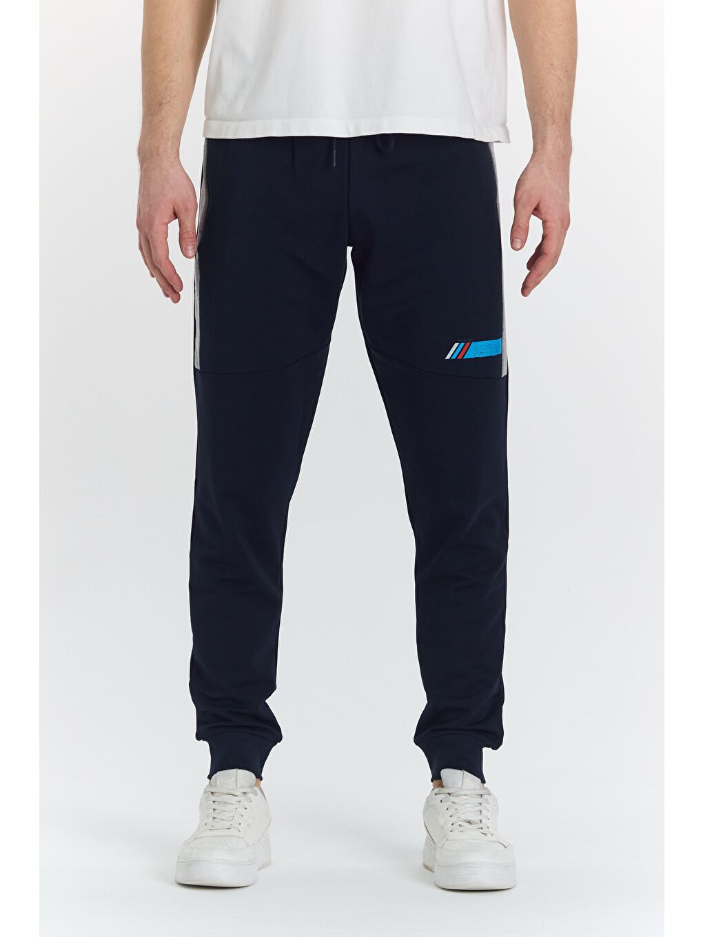 Erkek Pamuklu Baskılı Eşofman Altı Lacivert 5425-L-1