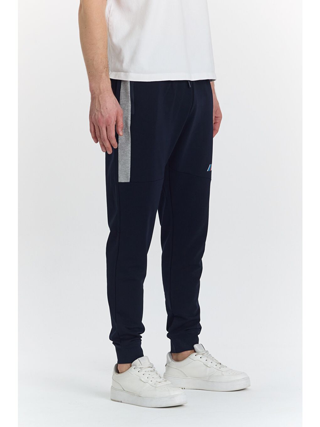 Erkek Pamuklu Baskılı Eşofman Altı Lacivert 5425-L-2