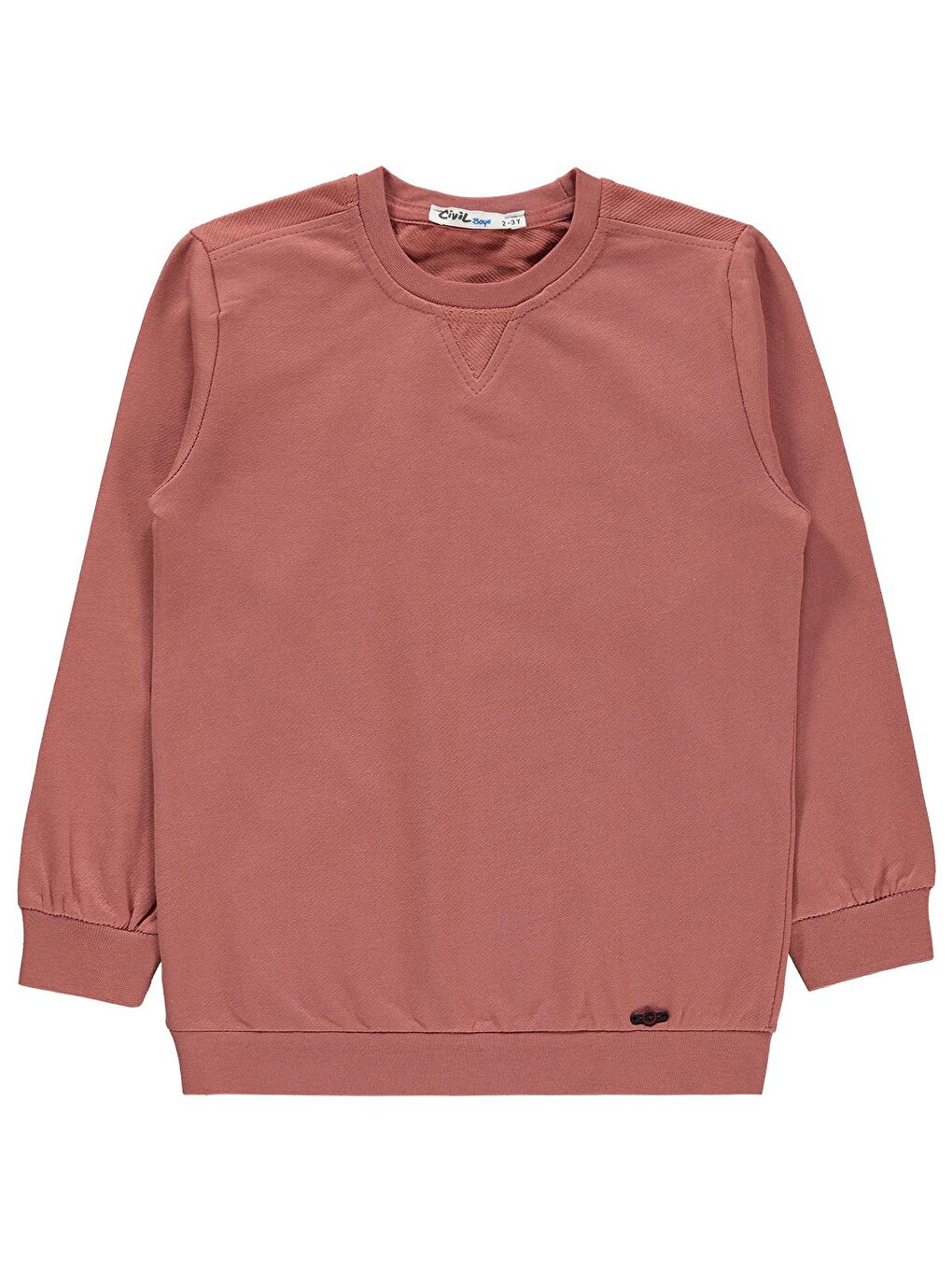 Kahverengi Boys Erkek Çocuk Sweatshirt 2-5 Yaş Kiremit