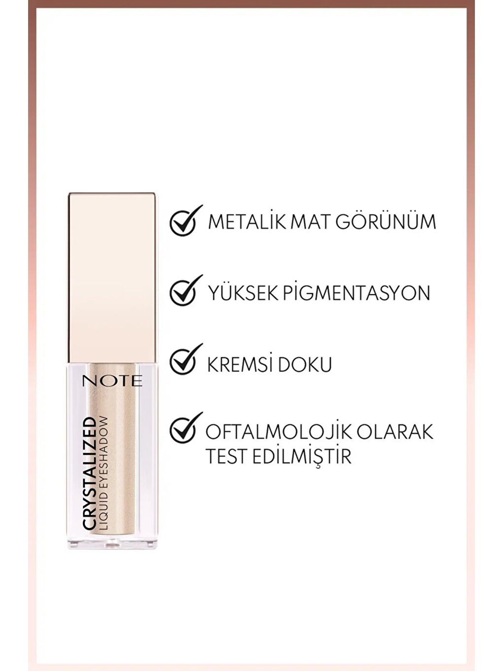 Crystalized Liquid Eyeshadow Likit Metalik Göz Farı - 09 Cashmere Road-1