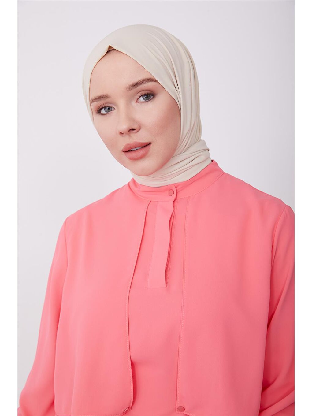 ARMİNE Pembe Aller Detaylı Tunik 23K4710 - 2