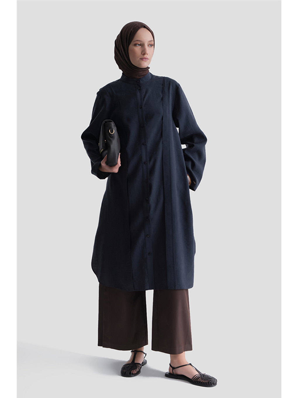 Kupra Tunik Elbise Lacivert-1