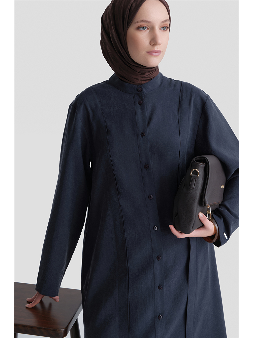 Kupra Tunik Elbise Lacivert-3