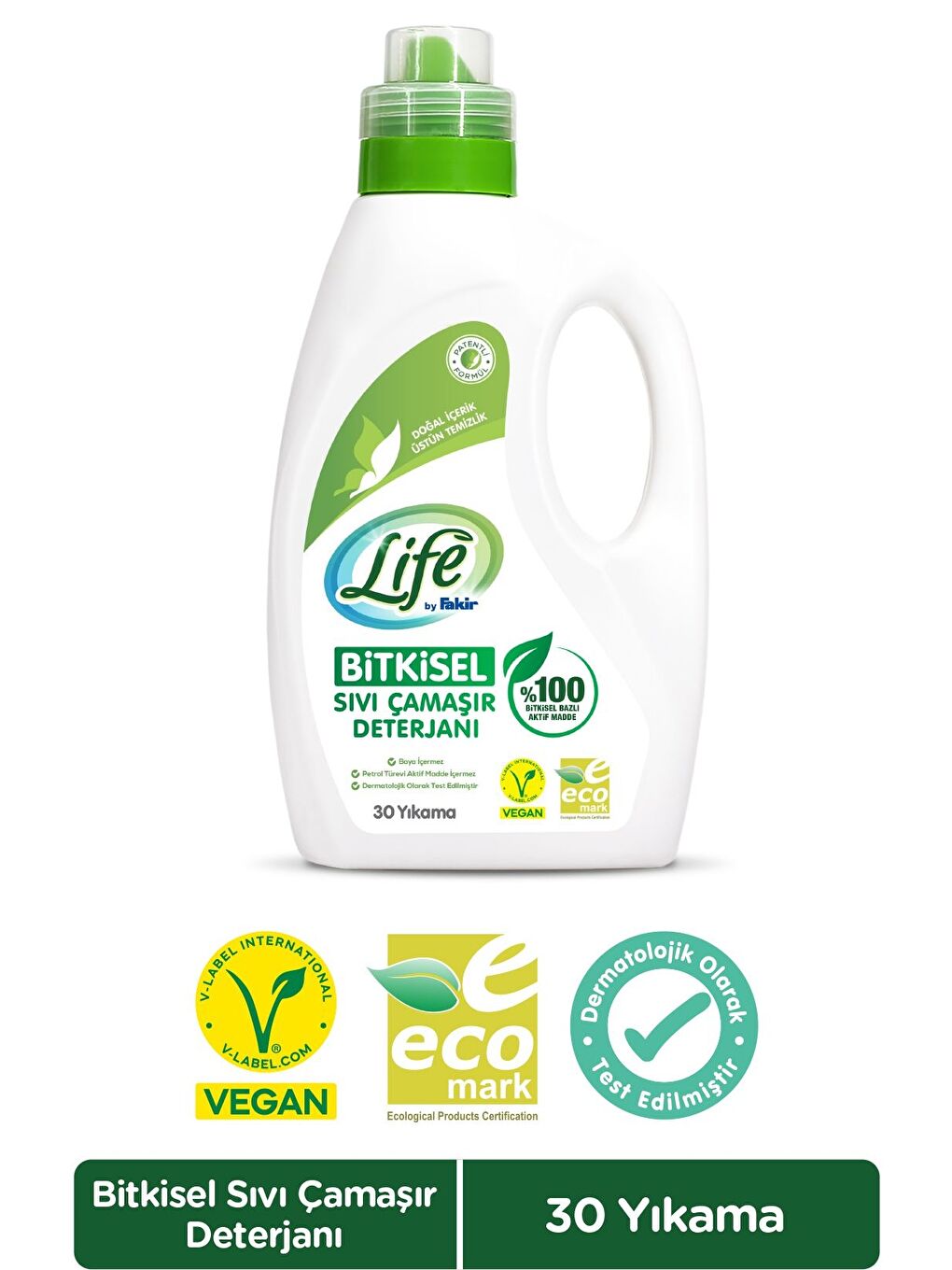 Bitkisel Bazlı Vegan Sıvı Çamaşır Deterjanı 1500 ml