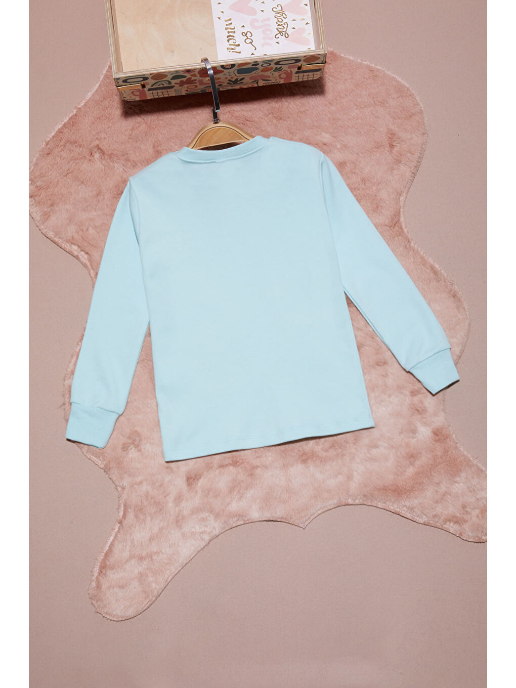 Pembe Life Kids Club Yeşil Mint Yazı Nakışlı Kız Çocuk Çıtçıtlı Sweatshirt 16422 - 2