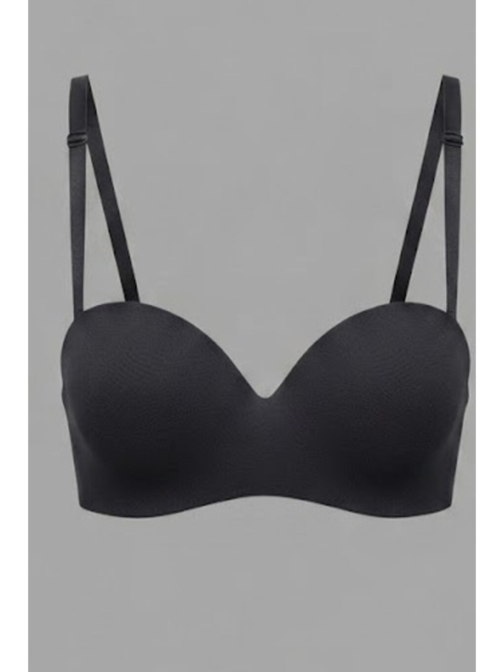 Desteksiz Lazer Soft Kap Tulum Straplez Sütyen C16020 Siyah