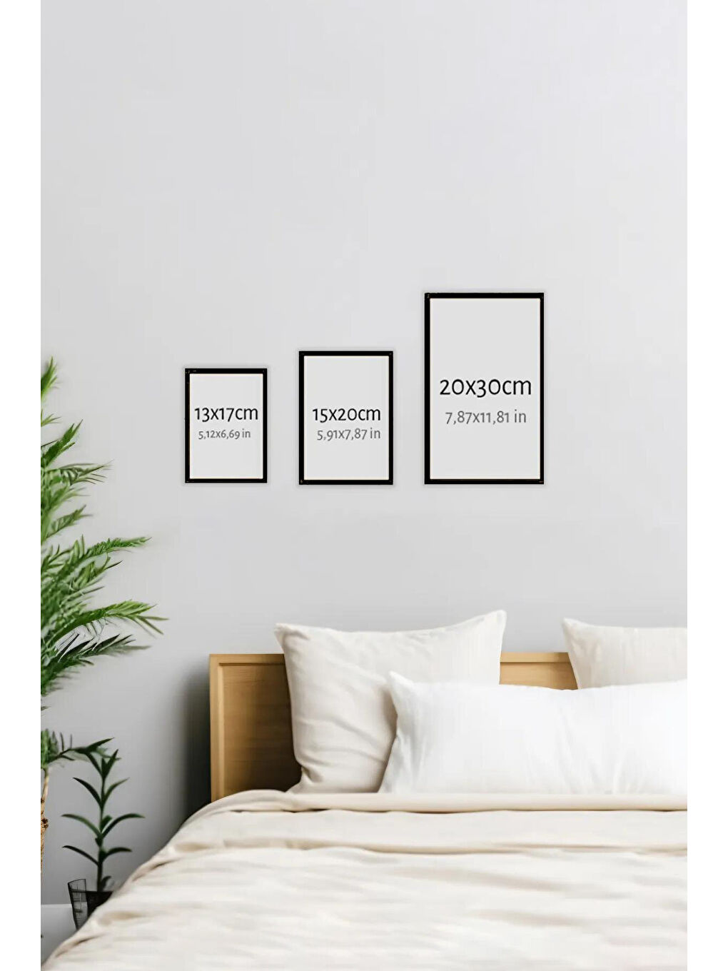 Beyaz 12 Parça Çerçeve Görünümlü Mdf Tablo Seti - ART12XPML1-1520-1