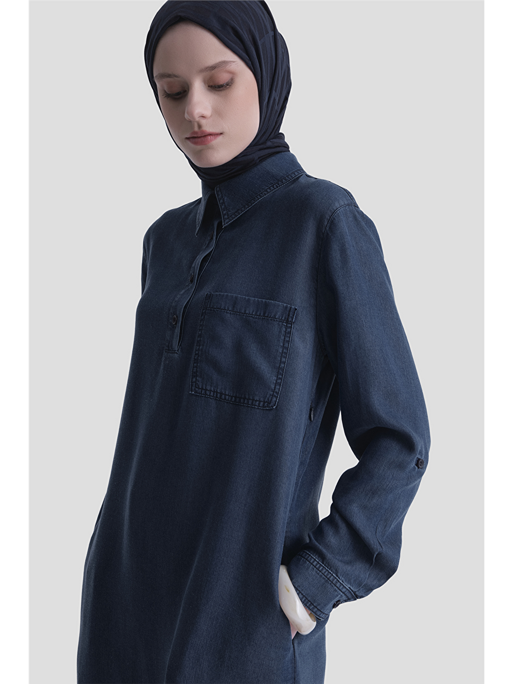 Tunik Elbise Lacivert-2