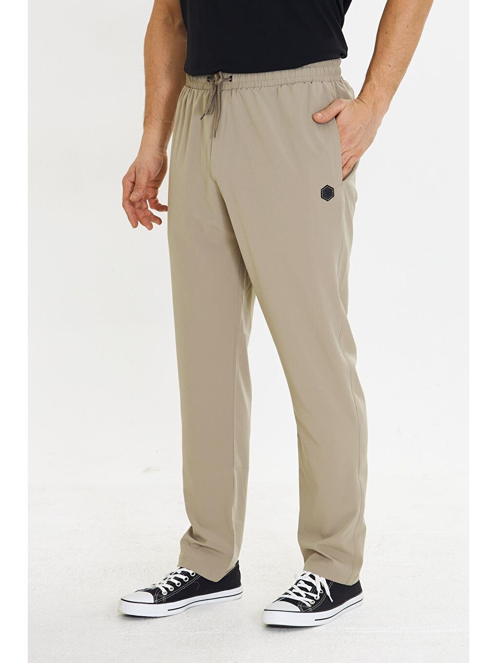 Erkek Stretchfit Esnek Eşofman Altı Bej 2660-B-1