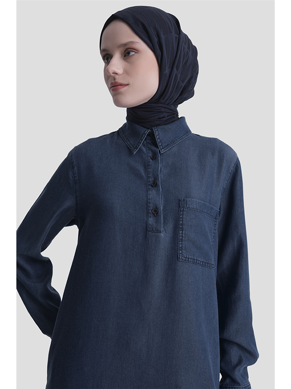 Tunik Elbise Lacivert-3