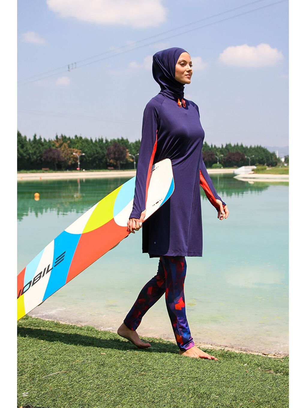 Tesettür Mayo Tam Kapalı Lacivert 3’lü Set M2231-3