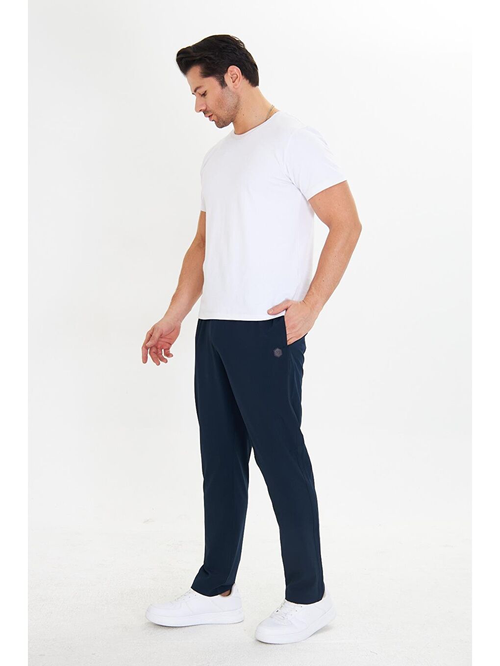 Erkek Stretchfit Esnek Eşofman Altı Lacivert 2660-L