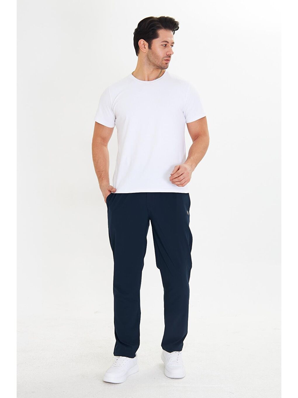 Erkek Stretchfit Esnek Eşofman Altı Lacivert 2660-L-1