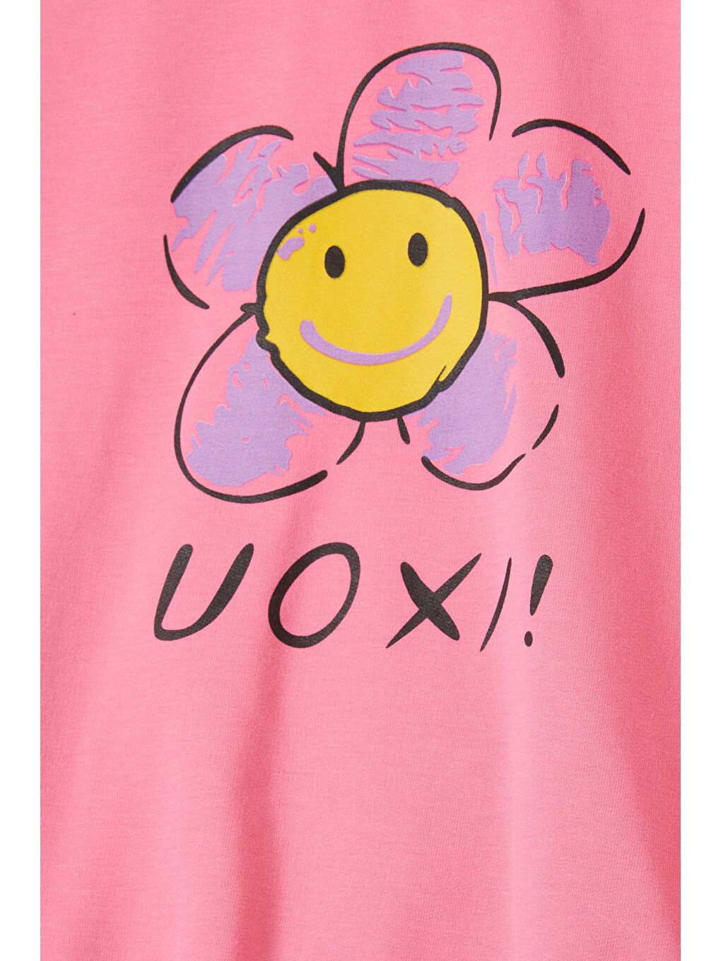 Pembe Life Kids Club Pembe Papatya Baskılı Kız Çocuk Sweatshirt 16613 - 1