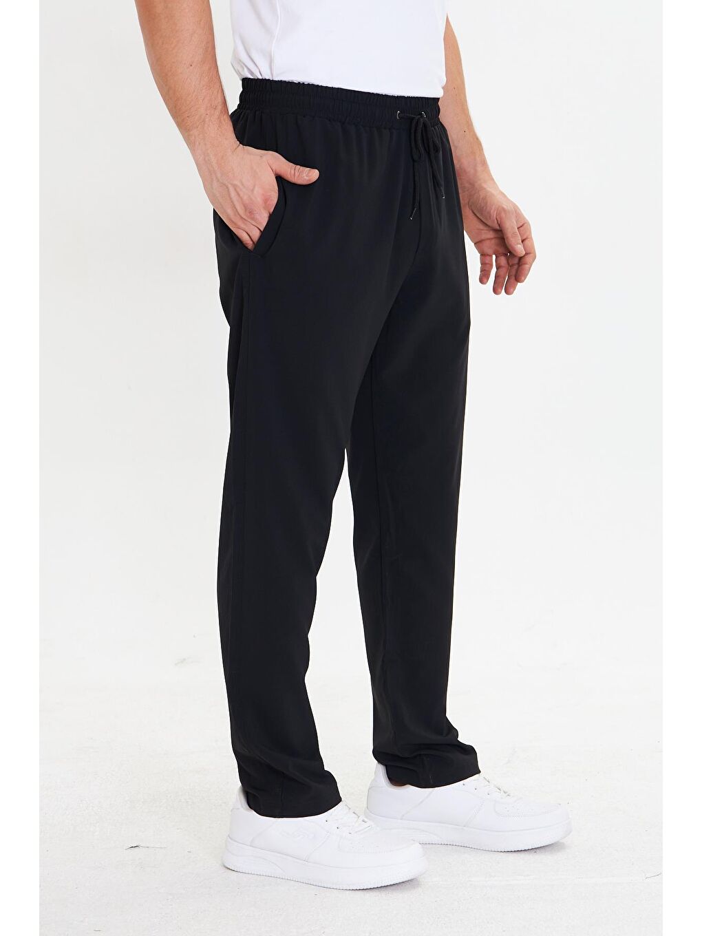 Erkek Stretchfit Esnek Eşofman Altı Siyah 2660-S-4