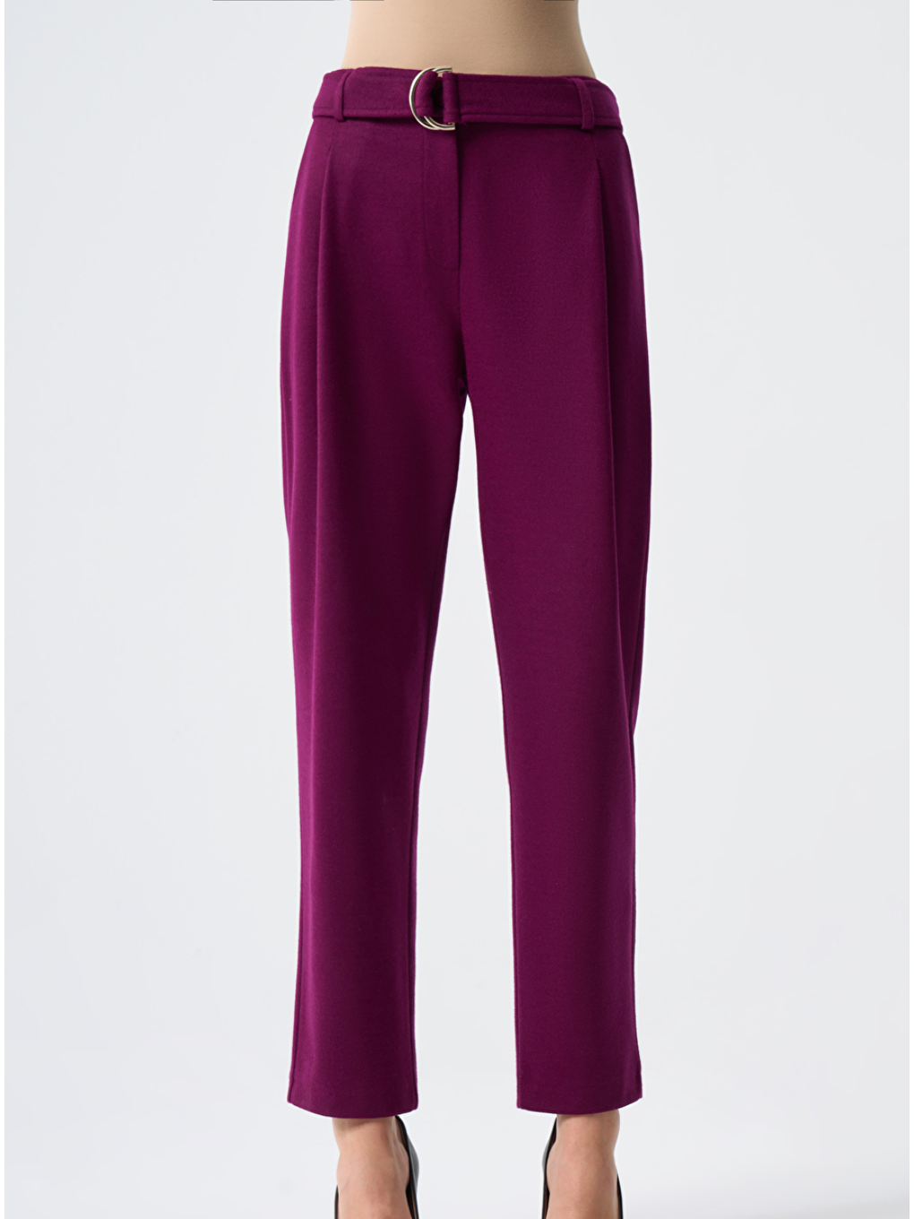 Keçe Dokulu Premıum Mürdüm Pantolon