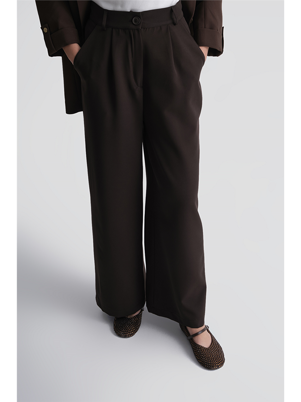 Palazzo Pantolon Kahverengi-1