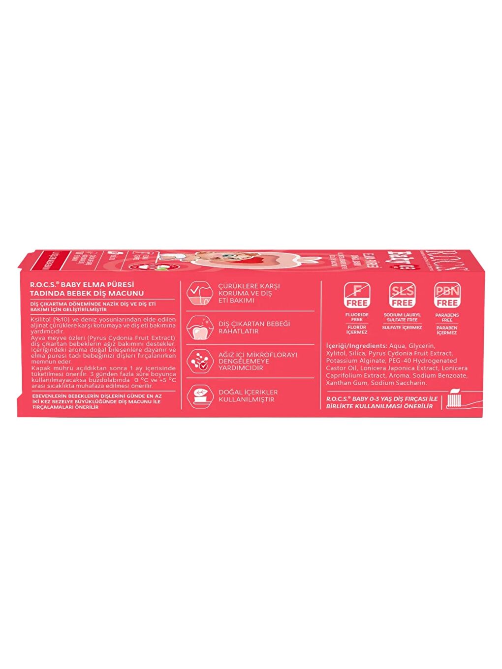 Baby Diş Macunu Elma Püresi 0-3 Ay-2