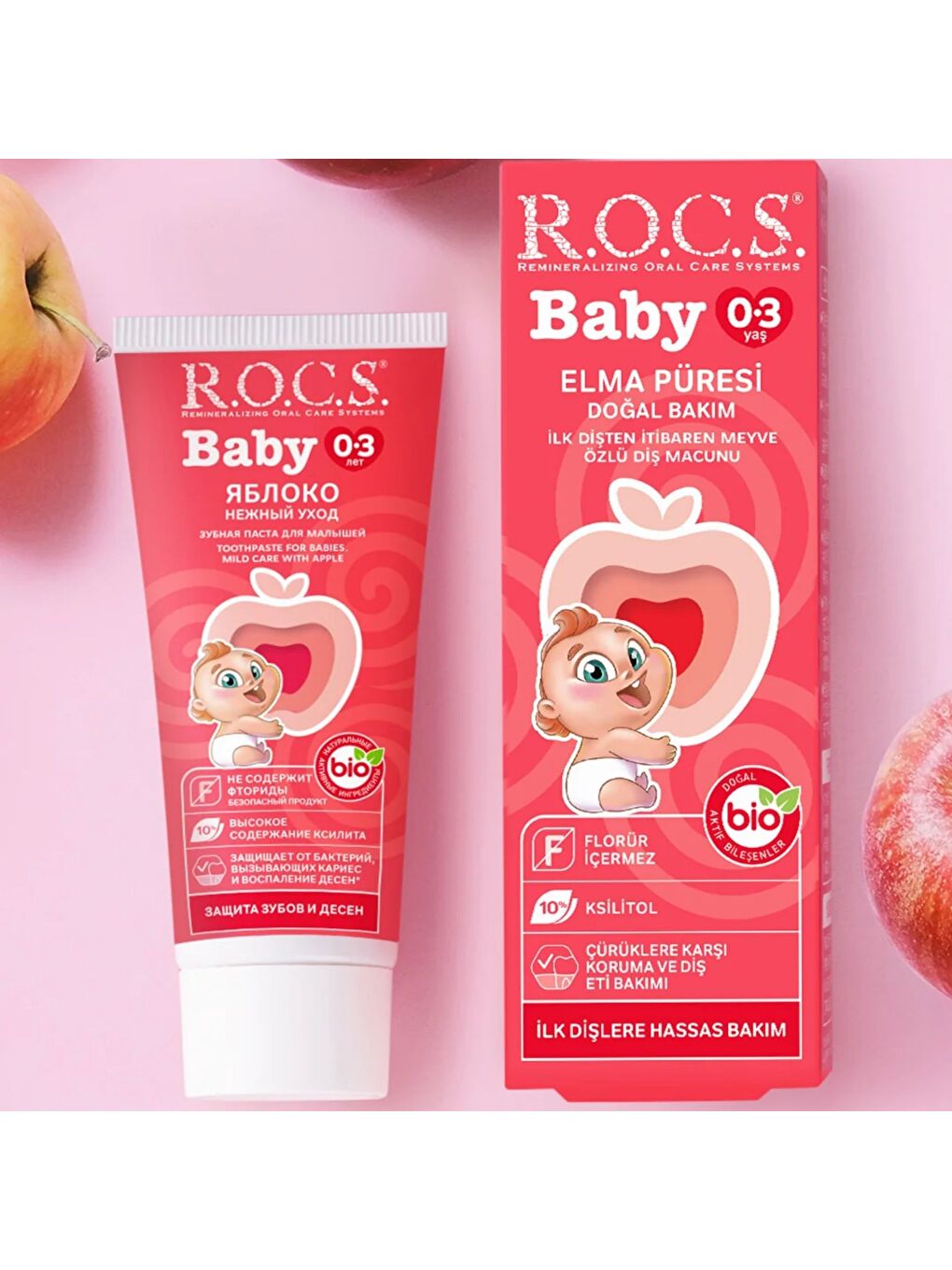 Baby Diş Macunu Elma Püresi 0-3 Ay-3