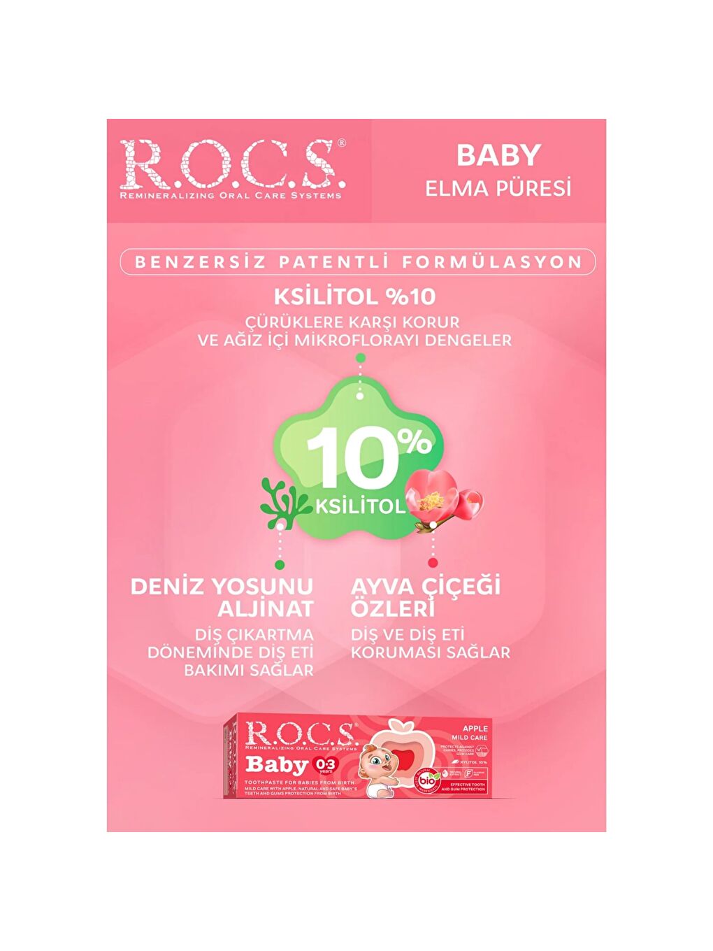 Baby Diş Macunu Elma Püresi 0-3 Ay-4