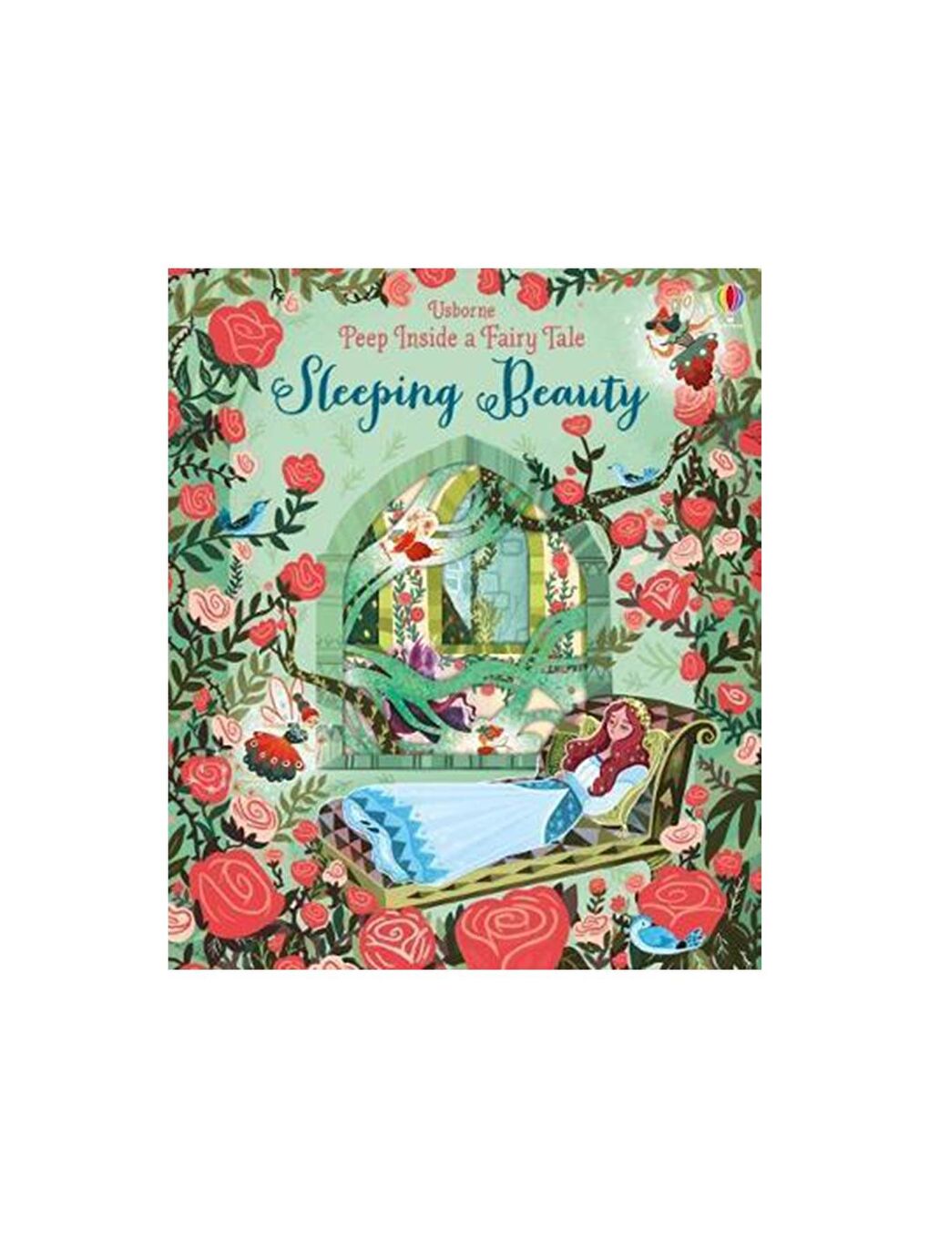 The Usborne Beyaz-Renklibaskı Peep Inside a Fairy Tale Sleeping Beauty